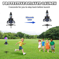 Ovaasy Rocket Launcher blue during launch scene with flight action