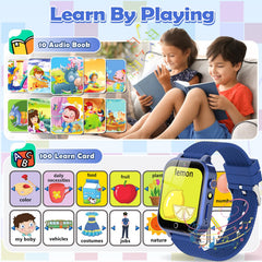 OVV Kids Smart Watch durable silicone strap protects against daily wear.