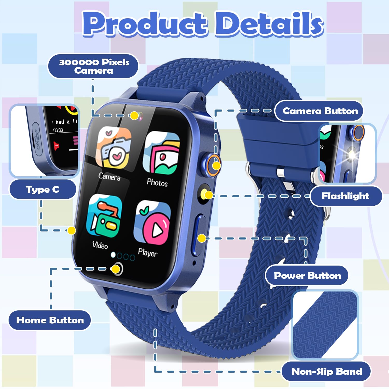 OVV Kids Smart Watch Learn Cards support skill-building through interactive activities.