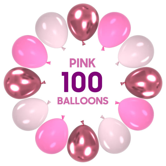 OWill light pink 12-inch balloons add soft accents for celebrations