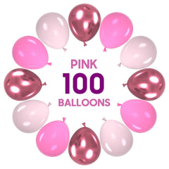 OWill light pink 12-inch balloons add soft accents for celebrations