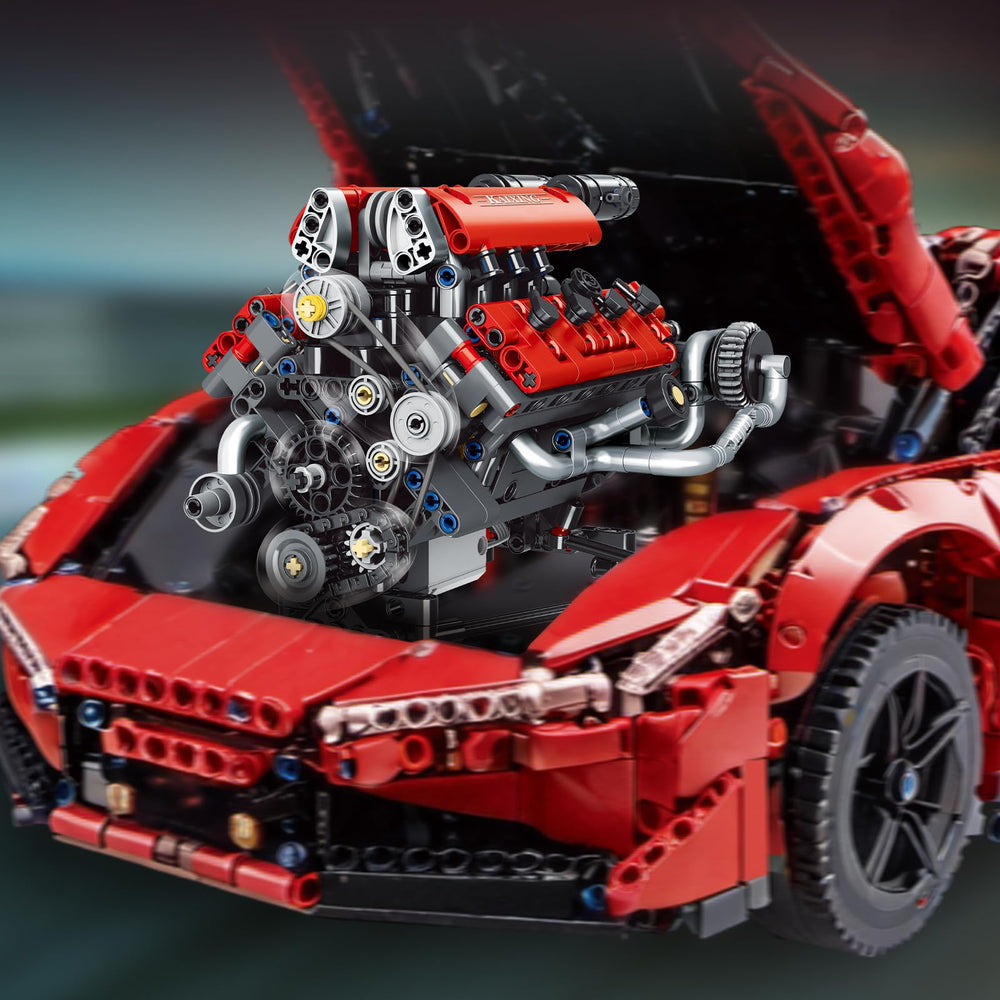 OWNONE 1 V8 engine model kit display-ready after assembly