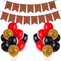 OWWOPATS cheetah banner with cherry print creates a bold birthday backdrop.