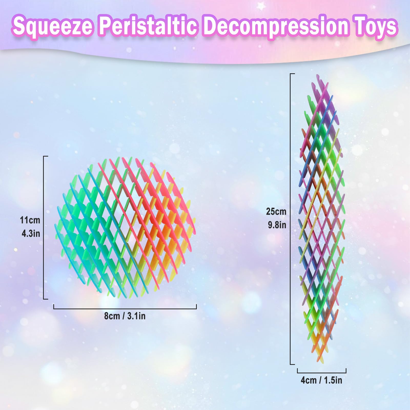 oyeftp 12pcs fidget toy stretch and squeeze for stress relief