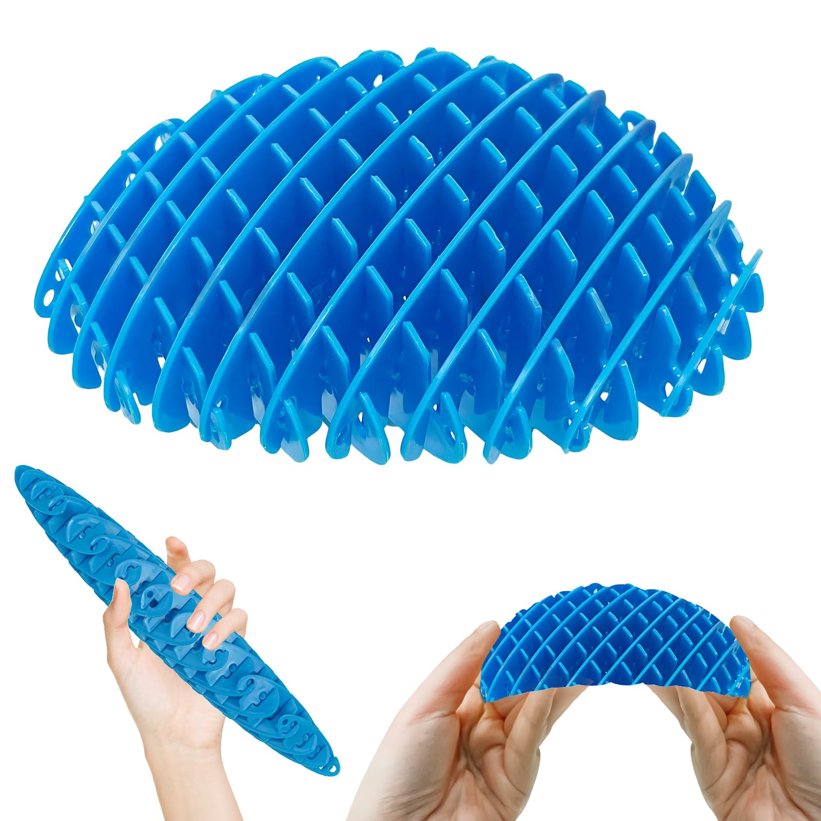 oyeftp blue big fidget toy open and close for tactile relief and focus