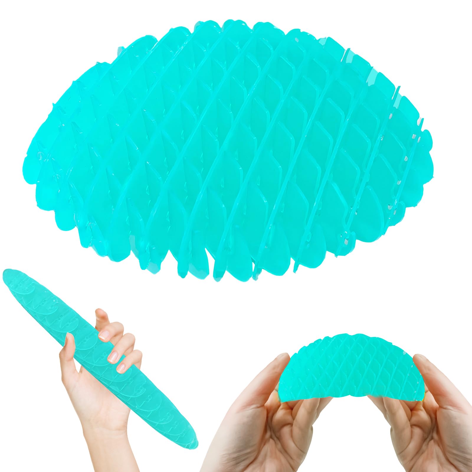 Oyeftp fidget toy with ellipsoid squeeze for tactile relief during work or study