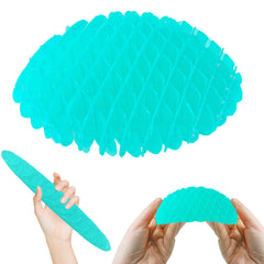 Oyeftp fidget toy with ellipsoid squeeze for tactile relief during work or study