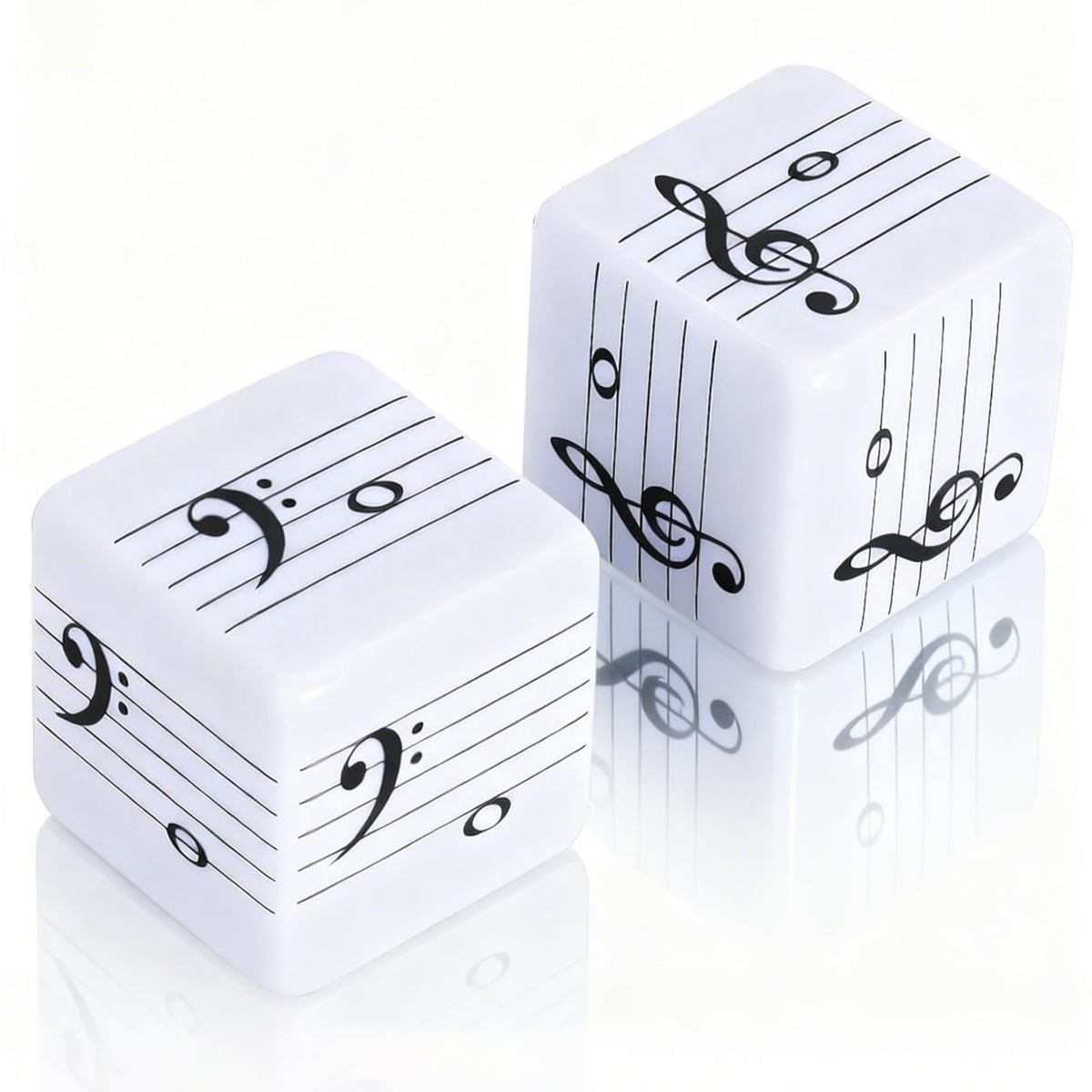 oyeftp five-line staff dice treble clef for classroom reading practice