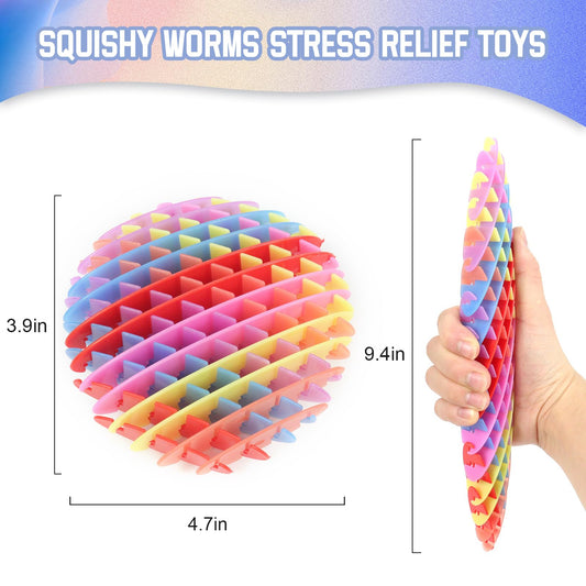 oyeftp Rainbow fidget toy squish supports stress relief during breaks