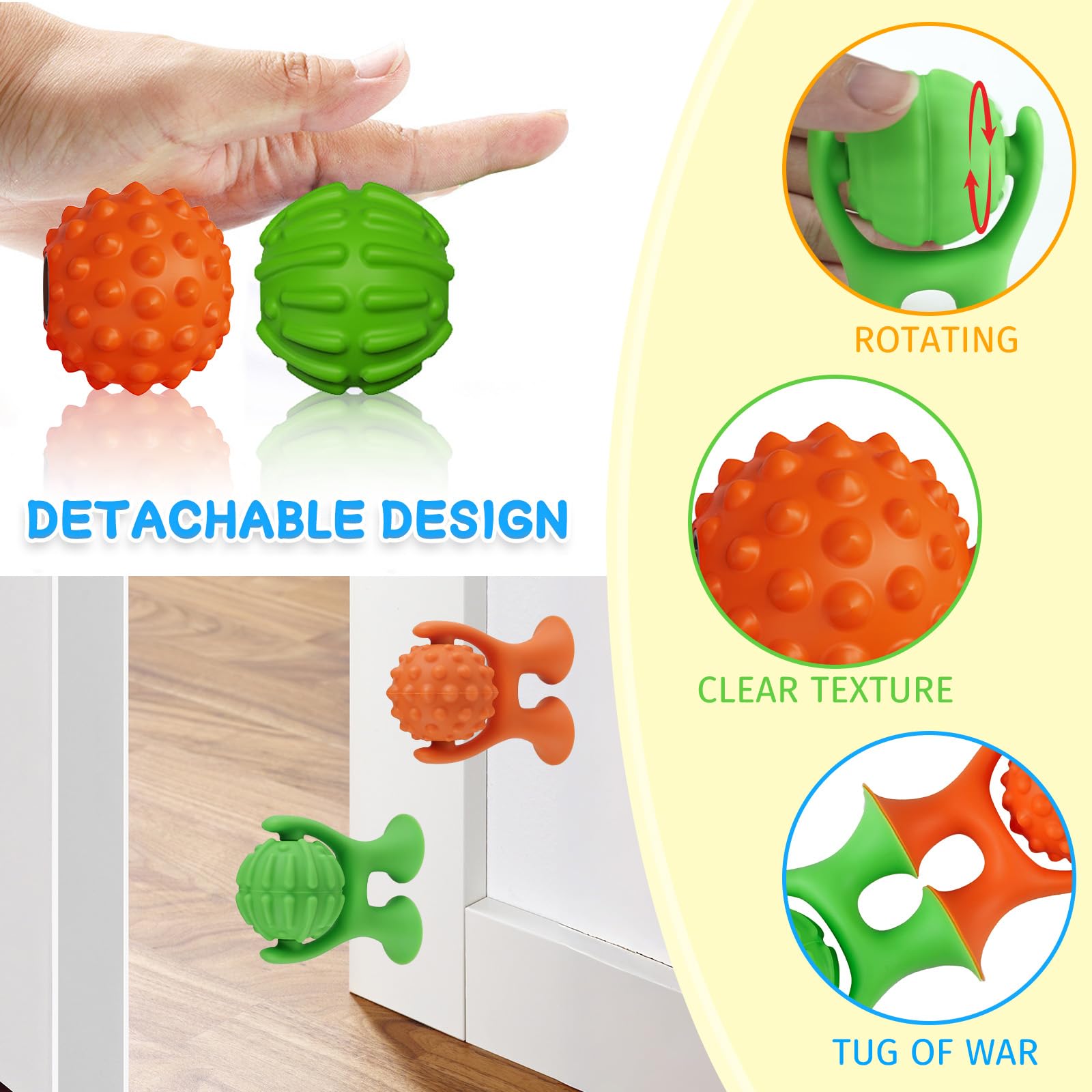 oyeftp strong suction cups securely attach to a desk for quiet fidgeting