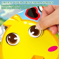 Ozepao 8.3x6 inch sticker sheet designed for easy kid crafting.