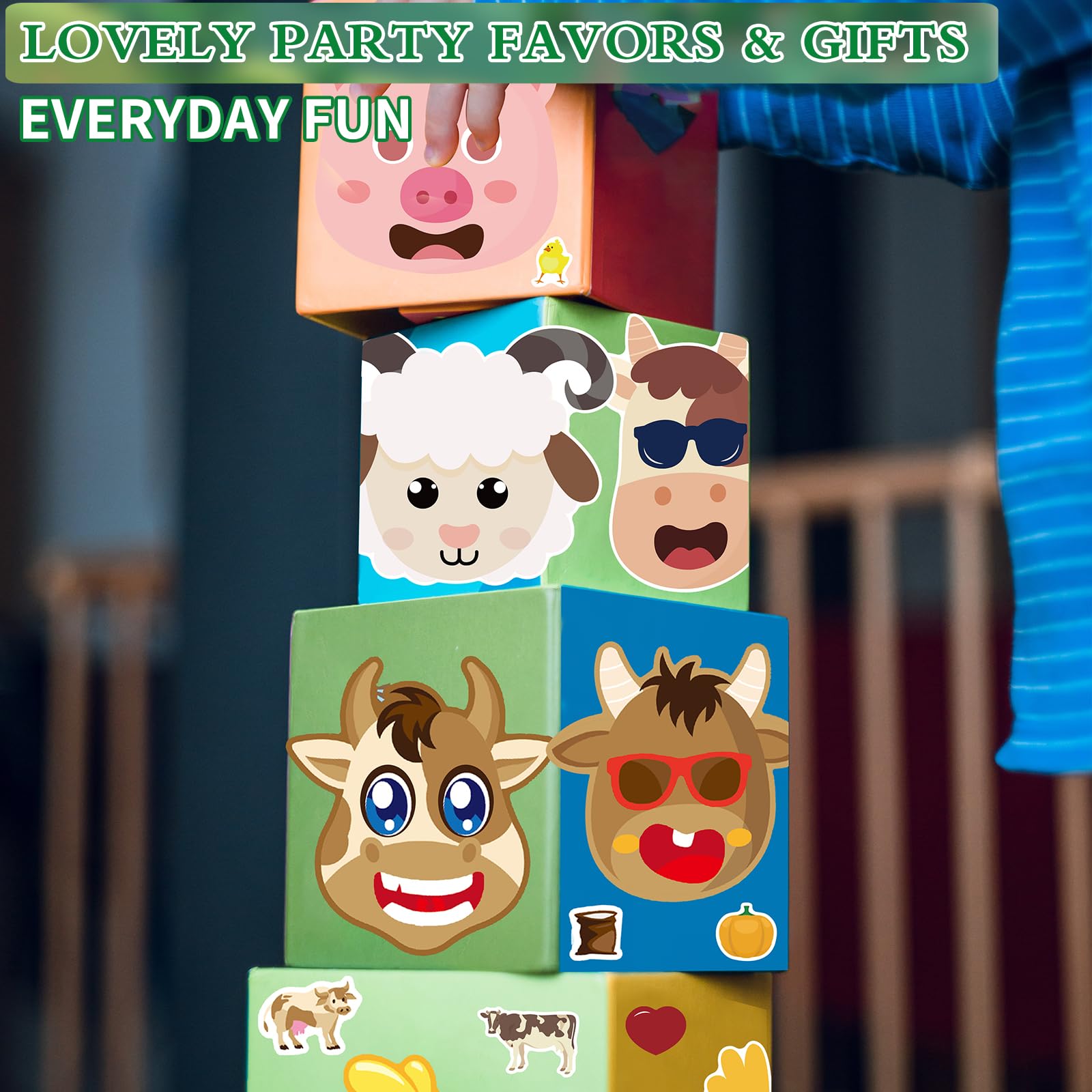 Ozepao stickers support fine motor play and hands-on learning.