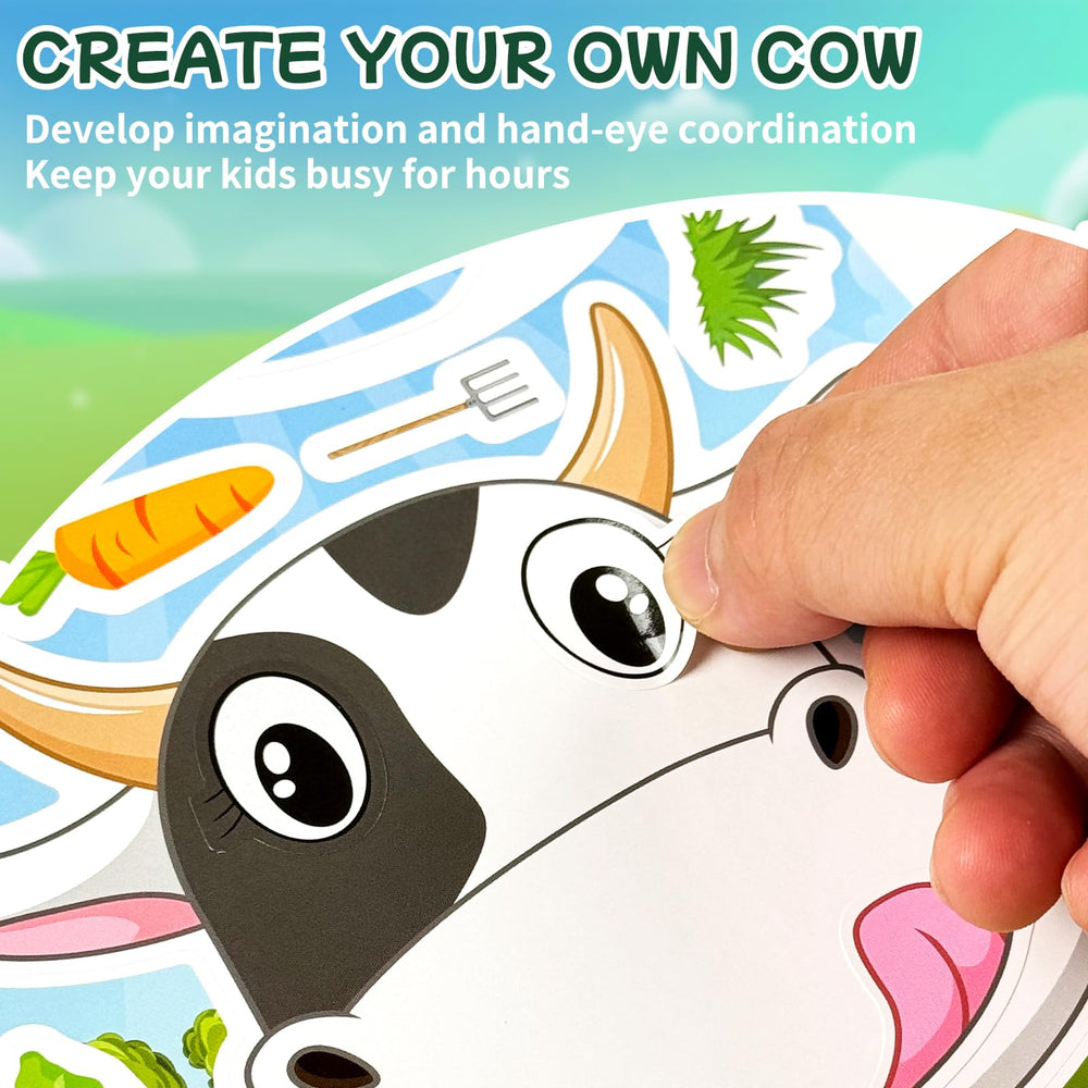 Ozepao cow stickers glossy waterproof vinyl for durable color