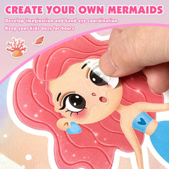 Ozepao mermaid sticker sheet design 4 with glossy finish boosts color pop.