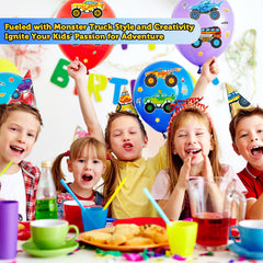 Ozepao Monster Trucks sticker party decor and school crafts ready
