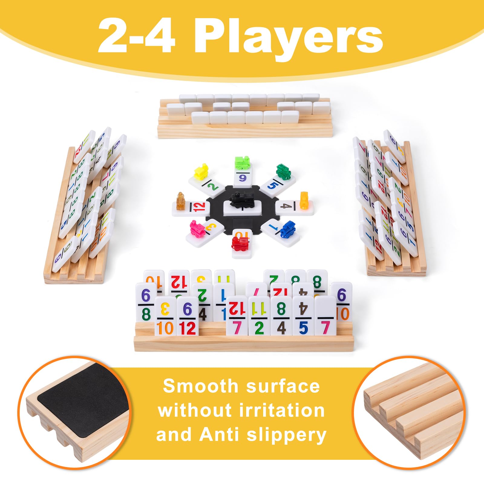 OZFRHO Mexican Train dominoes case: portable storage for games on the go