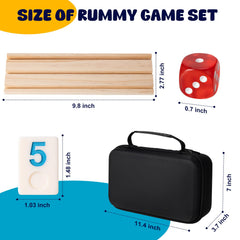 OZFRHO Rummy wooden racks with soft felt protect tables and reduce noise