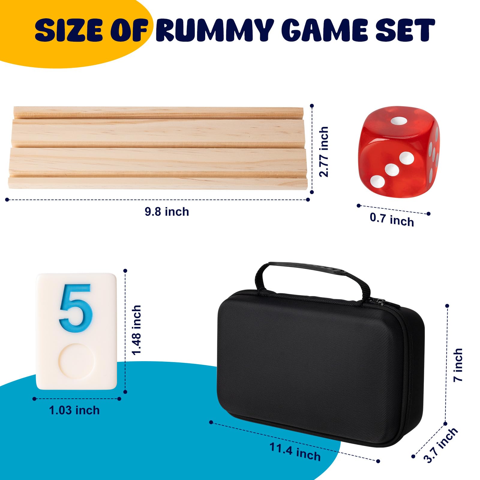 OZFRHO Wooden racks four for organized, smooth gameplay.