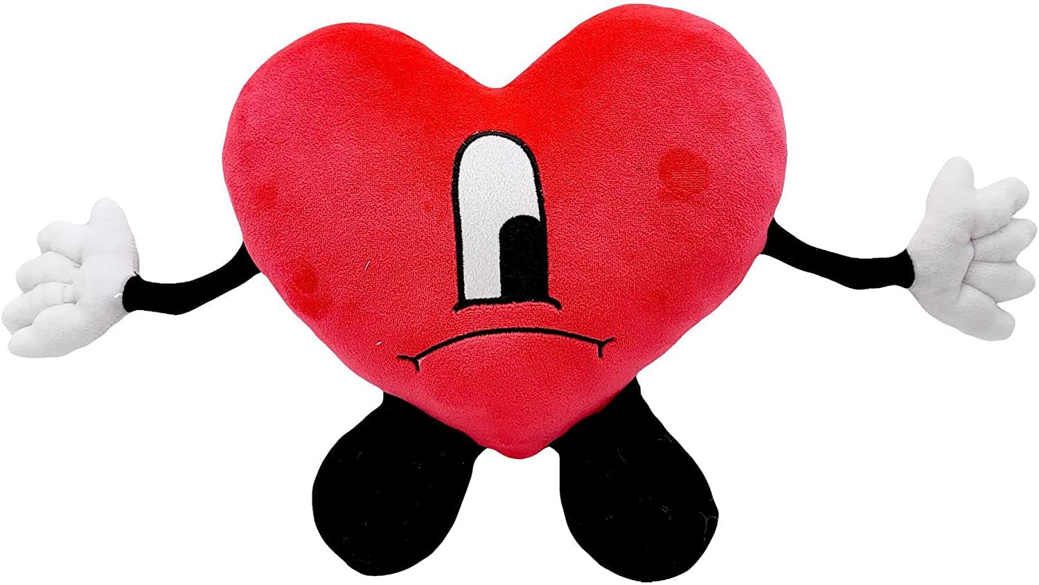 OZIF Bad Cute Bunny Plush 9.4in close-up stitching, durable for kids.