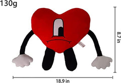 OZIF Bad Cute Bunny Plush 9.4in soft fabric close-up, showing plush texture.