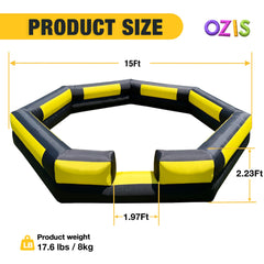 OZIS Gaga Ball Pit built-in blower inflates fast for easy playtime