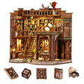OzJAY Book Nook on a shelf with a dreamy library setup for cozy reading.