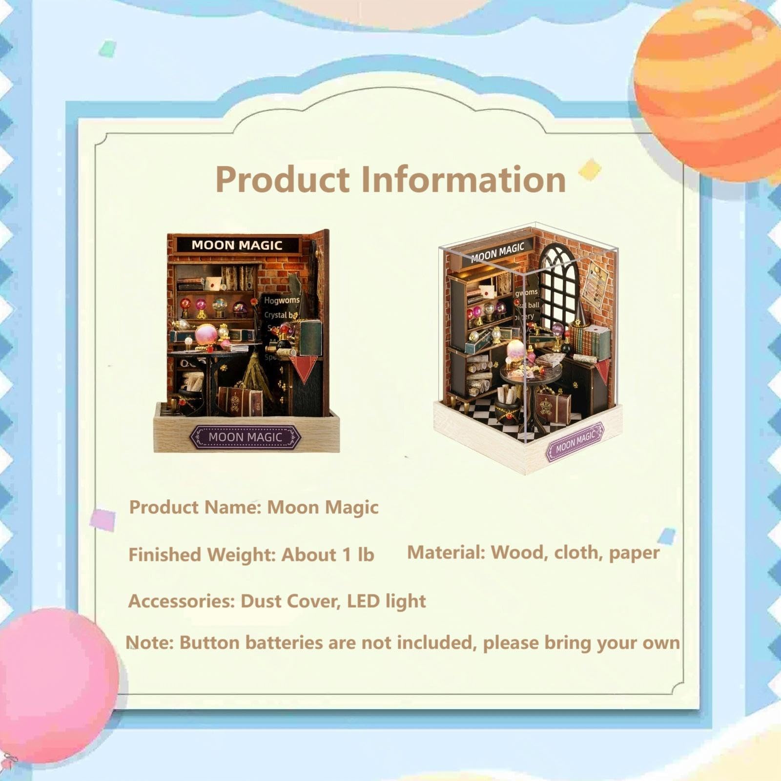 OZJAY Moon Magic assembly step guides you through a satisfying DIY process
