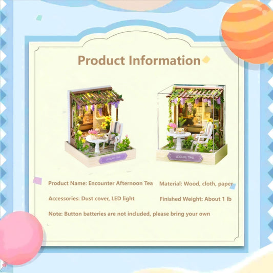 OZJAY miniature dollhouse wooden details add realism and charm