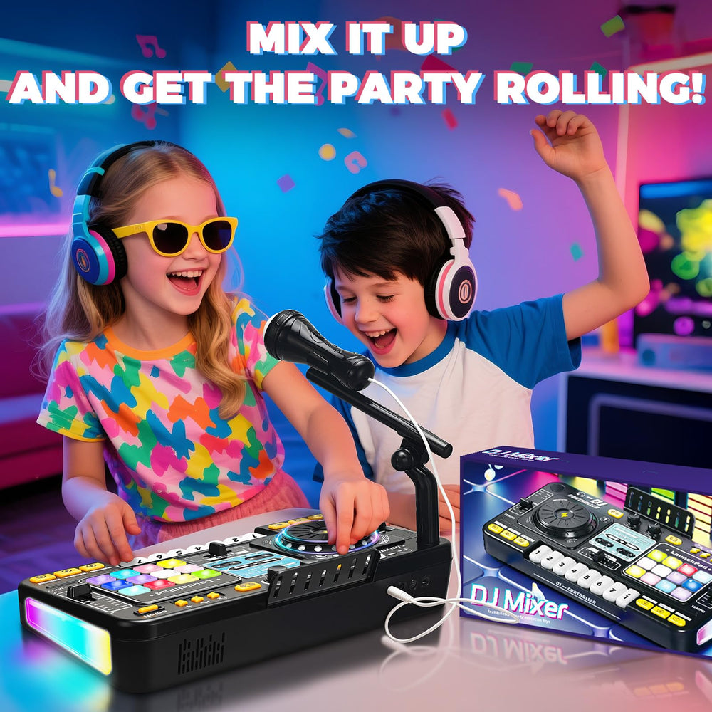 OZMI Phone connection to play personal playlists with the DJ toy.