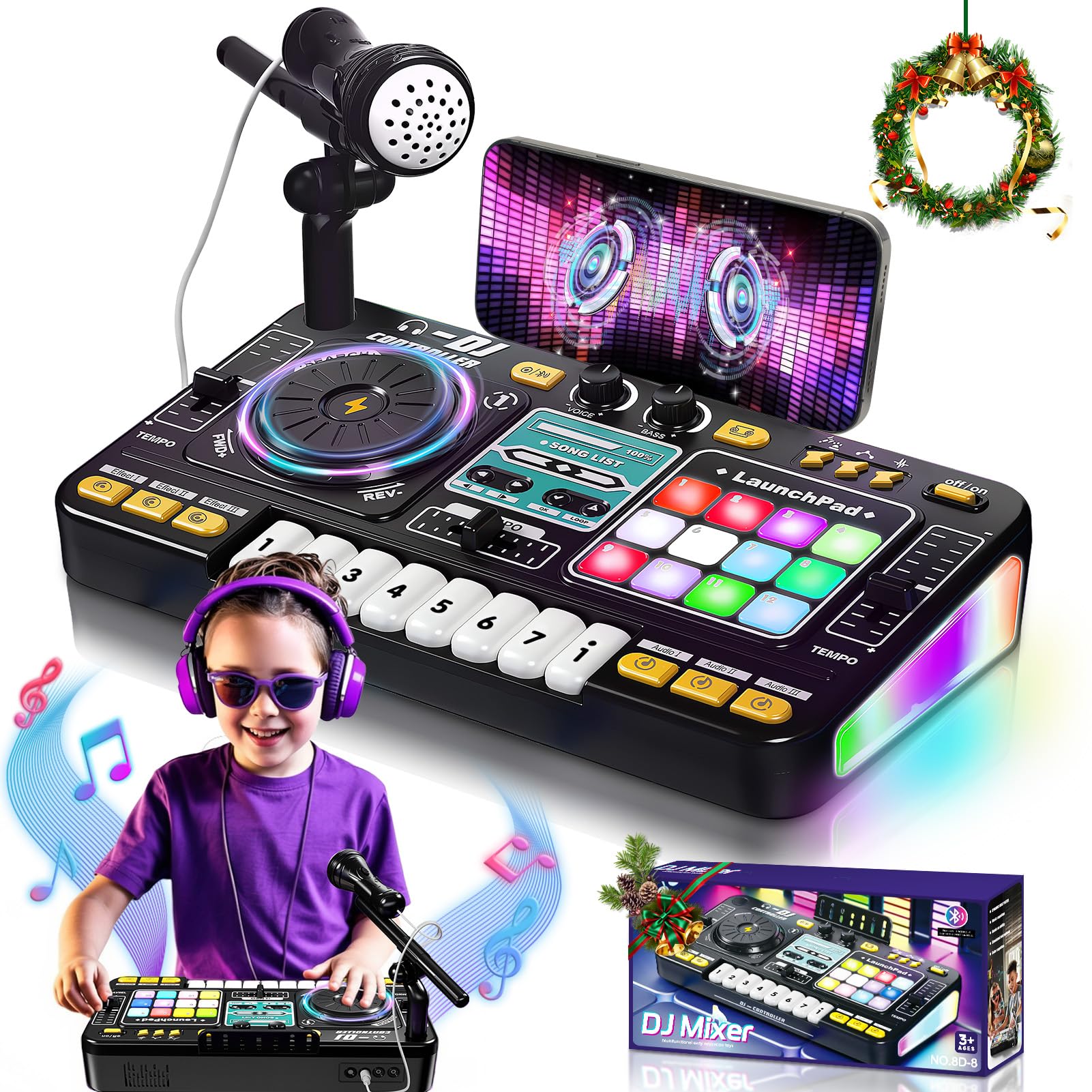 OZMI Kids DJ mixer table set for creative play and musical exploration.