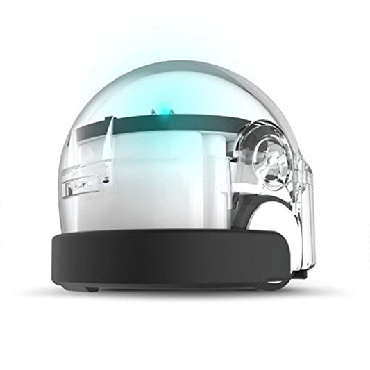 Ozobot Bit White side view; compact classroom coding companion.