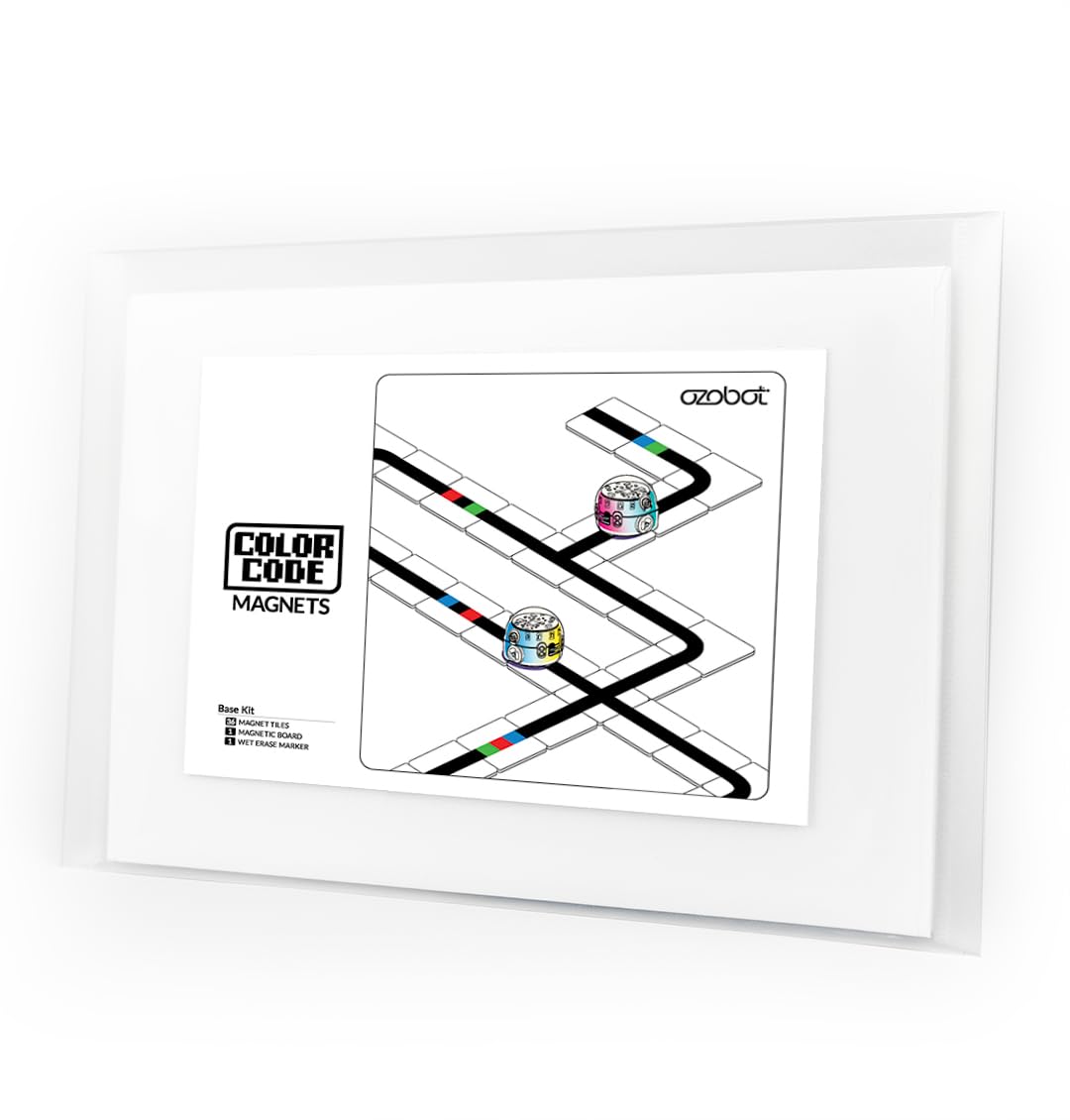 Ozobot Color Code Magnets Base Kit board setup for interactive learning