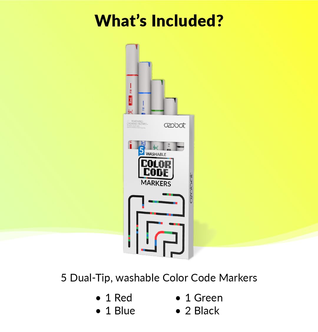 Ozobot color-coded roads and mazes for routing activities