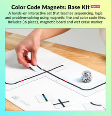 Ozobot marker and wet erase tool used for color code drawing