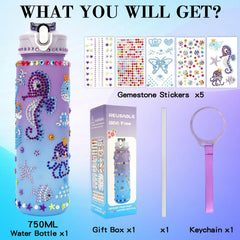 OZOSHINE diamond sticker sheets for bottle personalization and shine.