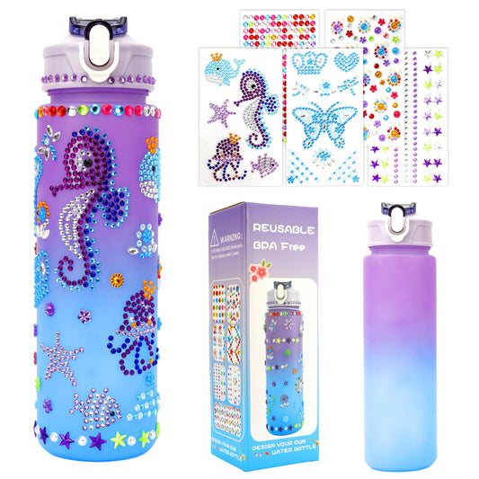 OZOSHINE water bottle decorating kit box shown for gifting and creativity.