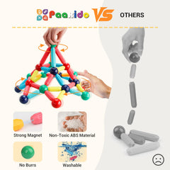 Paaxido bright colors in action encourage hands-on construction and problem-solving
