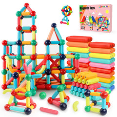 Paaxido magnetic rods and balls form a stable 3D structure for STEM play