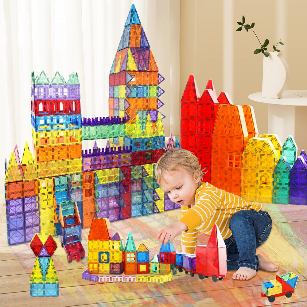 Compact storage-friendly Paaxido tiles for easy cleanup after play.