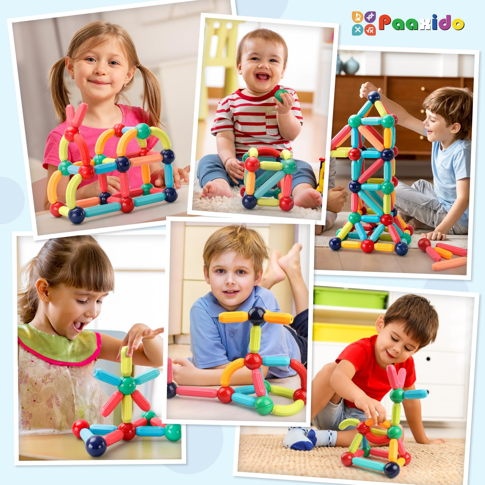 Paaxido open-ended play supports collaborative and solo building at home or school