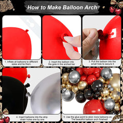 Paayeq 10-inch metallic gold balloons add luxe highlights.