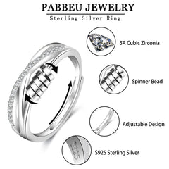 PABBEU To My Daughter sterling silver ring for everyday wear.