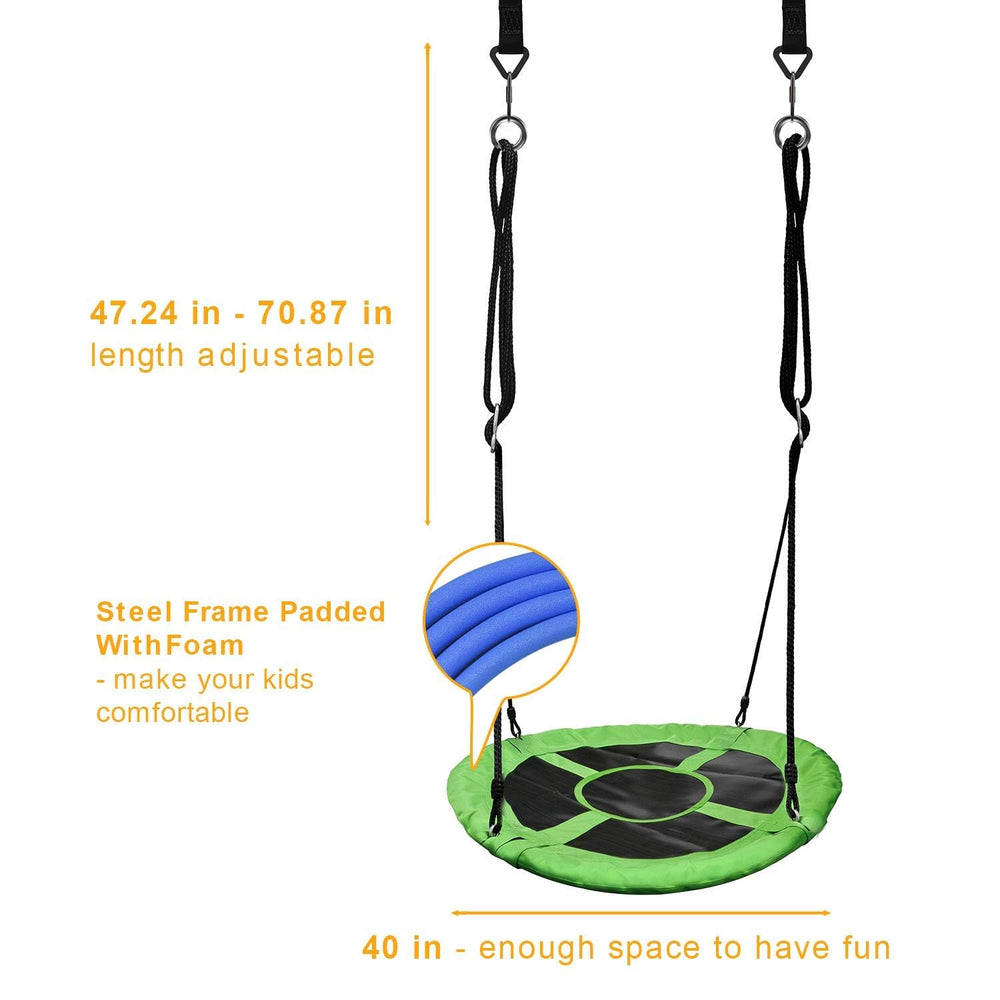 PACEARTH large 40-inch seat supports kids and adults together