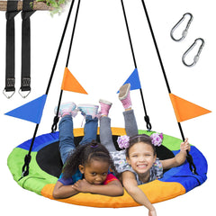 PACEARTH saucer swing seat for backyard fun and sturdy seating