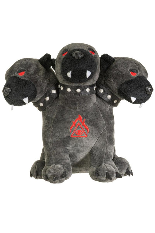 Pacific Giftware Cerberus plush with three heads, ideal for display or cuddling