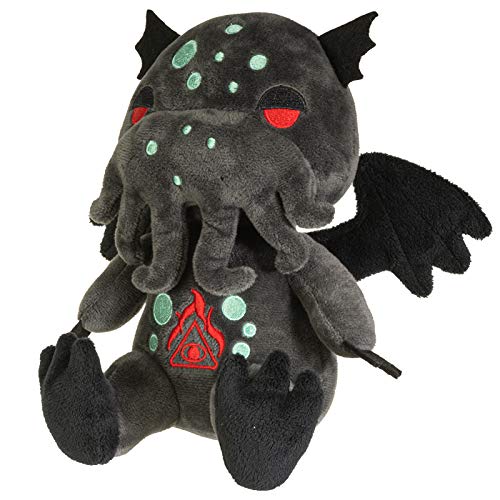 Pacific Giftware Hellion Plush Cthulhu doll side view, ideal desk buddy for study breaks.