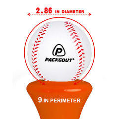 PACKGOUT foam baseballs showing soft material and gentle touch for beginners.