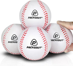 PACKGOUT soft baseballs for kids indoors, safe foam ideal for window-friendly practice.