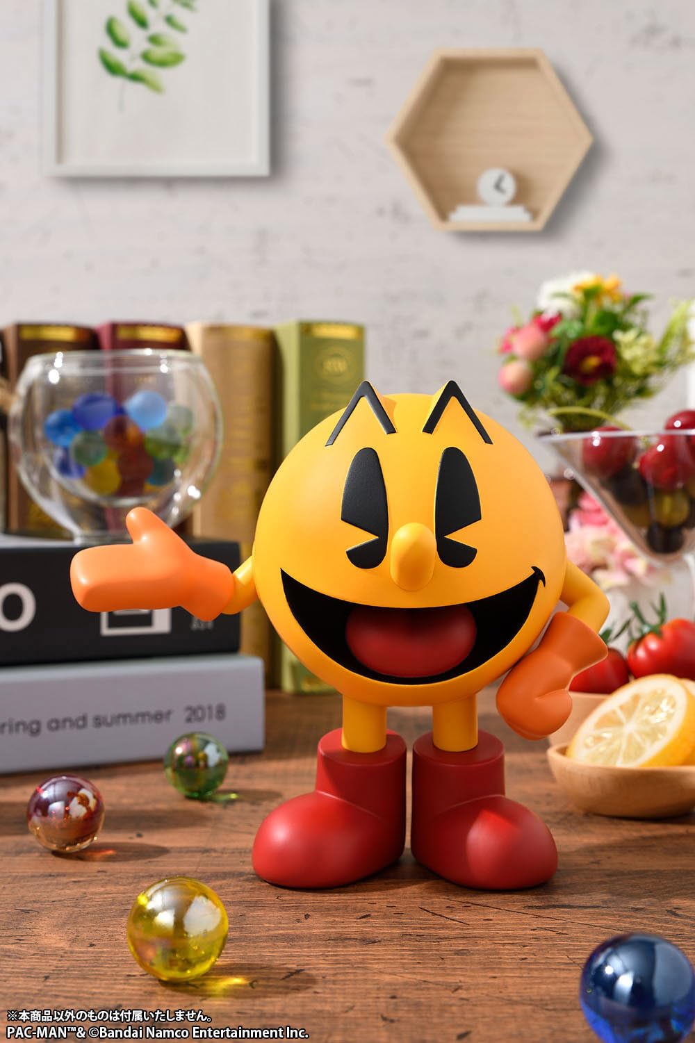 Pac-Man SoftB Half enhances gaming room decor.