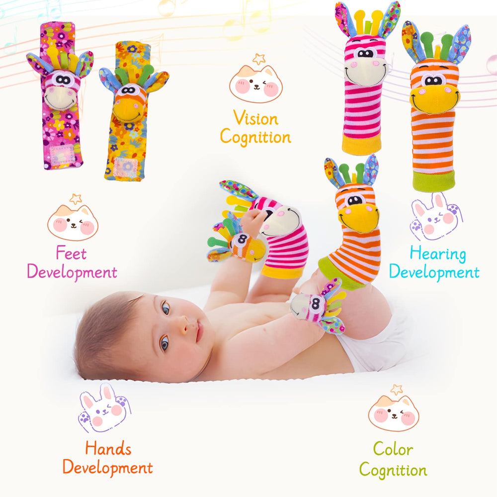 PADONISE soft cotton toy pack ideal for crib and stroller.
